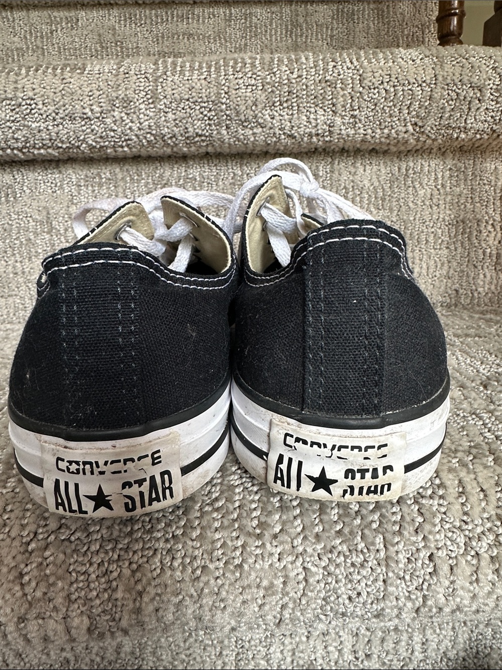 Converse Black and White Low-Top Canvas Sneakers - Picture 2 of 5